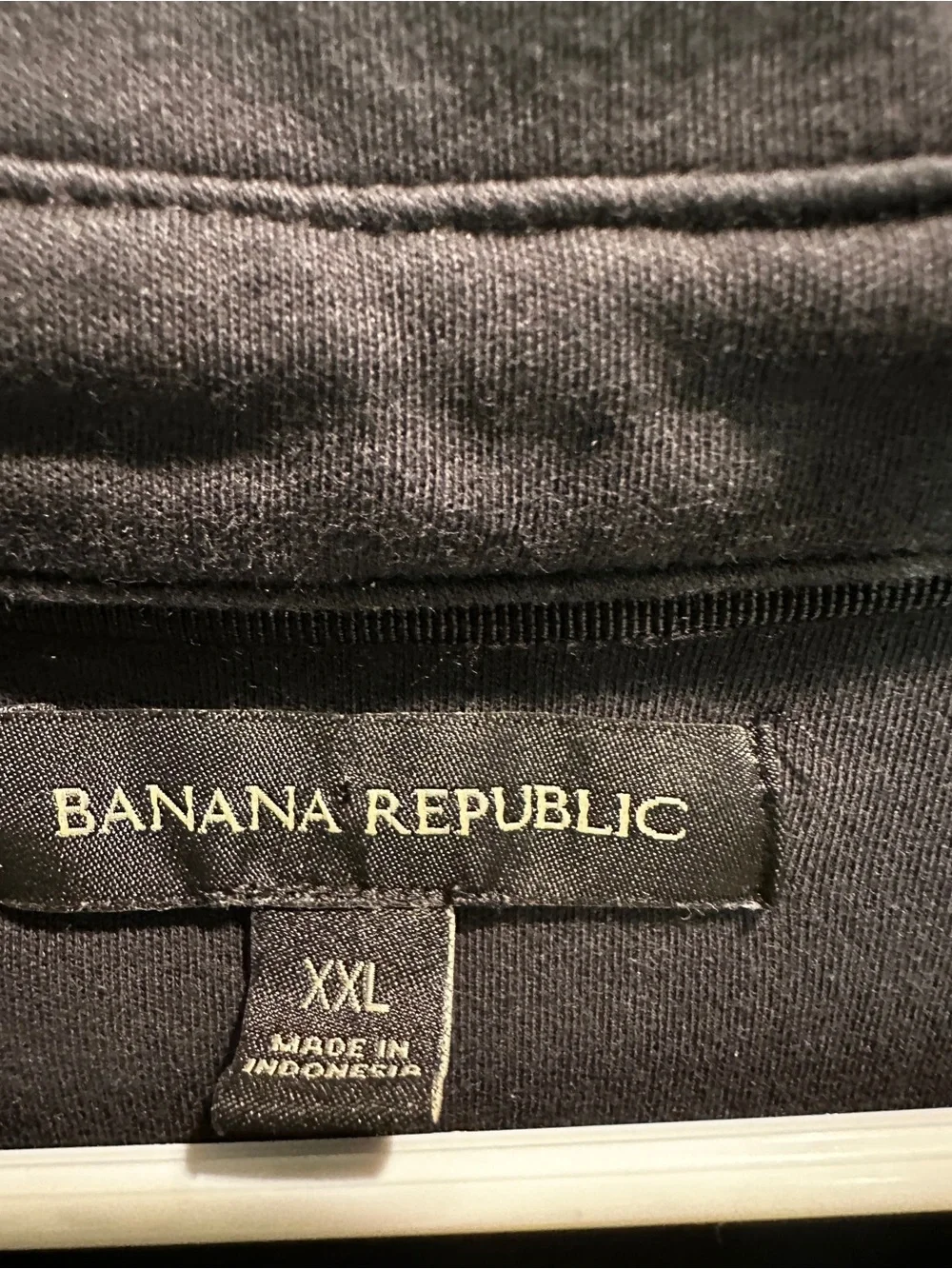 Banana Republic Men's Black Short-Sleeve Polo